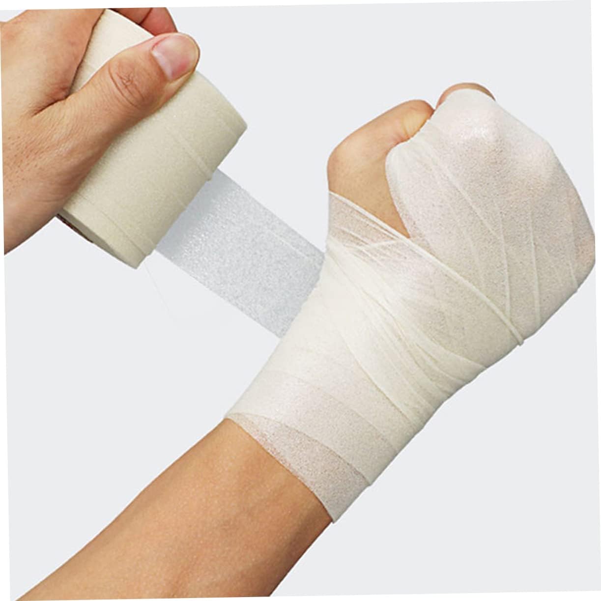Outanaya 5rolls Professional Shock Skin Bandage Sponge Film for Sports Cushioning for Joints Sweat-Resistant Athletic Wrap Suitable for Various Sports Activities