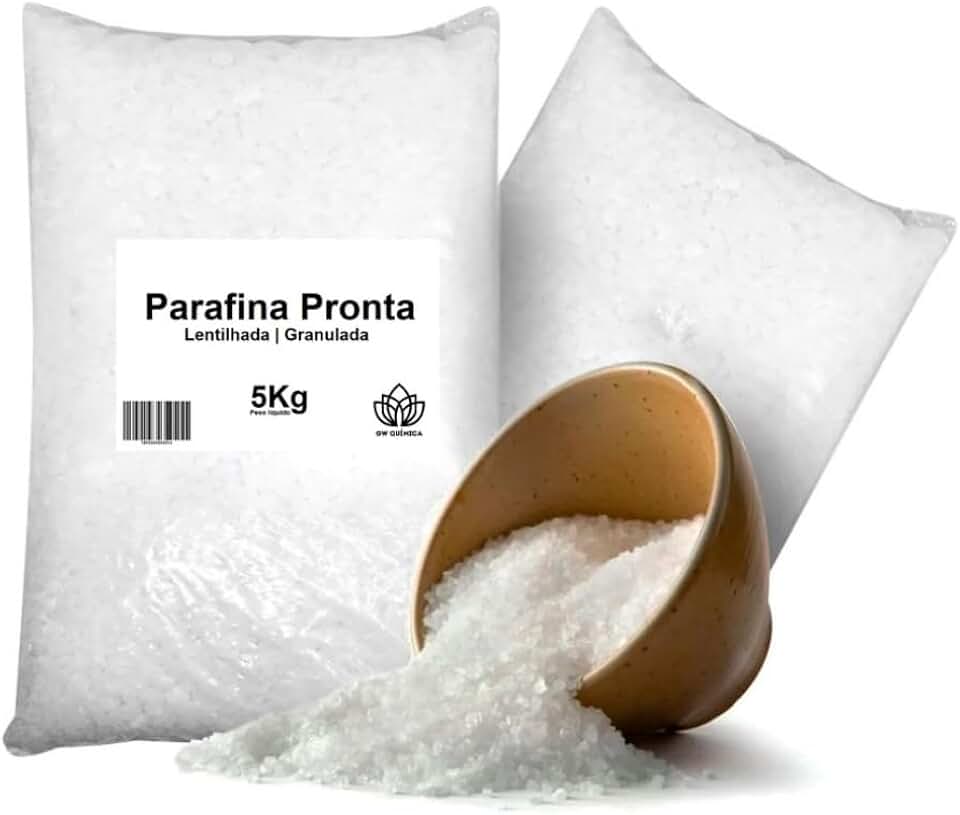 Parafina Granulada Lentilhada Pronta Fabricação Velas 5Kg