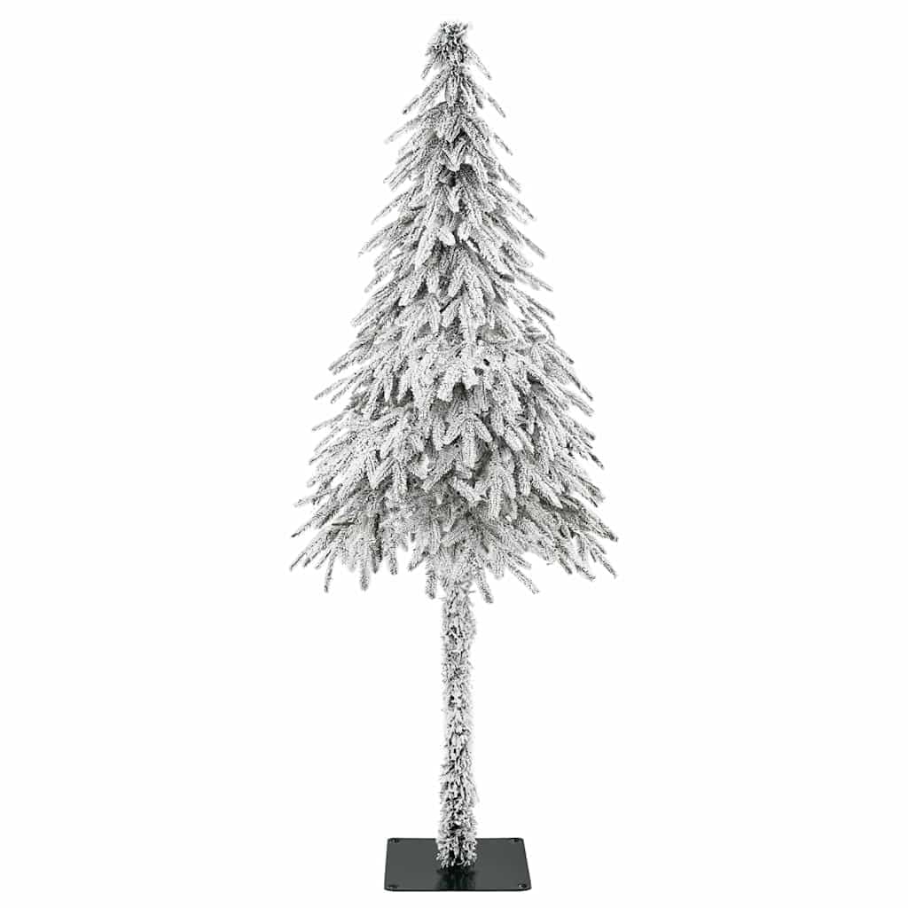 Biała sztuczna choinka 86x86x210 cm polietylen i metal