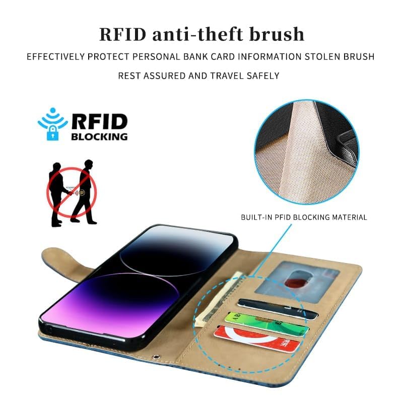 Image of Inktree Vivo V50 5G Flip Cover | Built in RFID Blocking Material Wallet & Stand | Flip Cover for Vivo V50 5G - Royal Blue