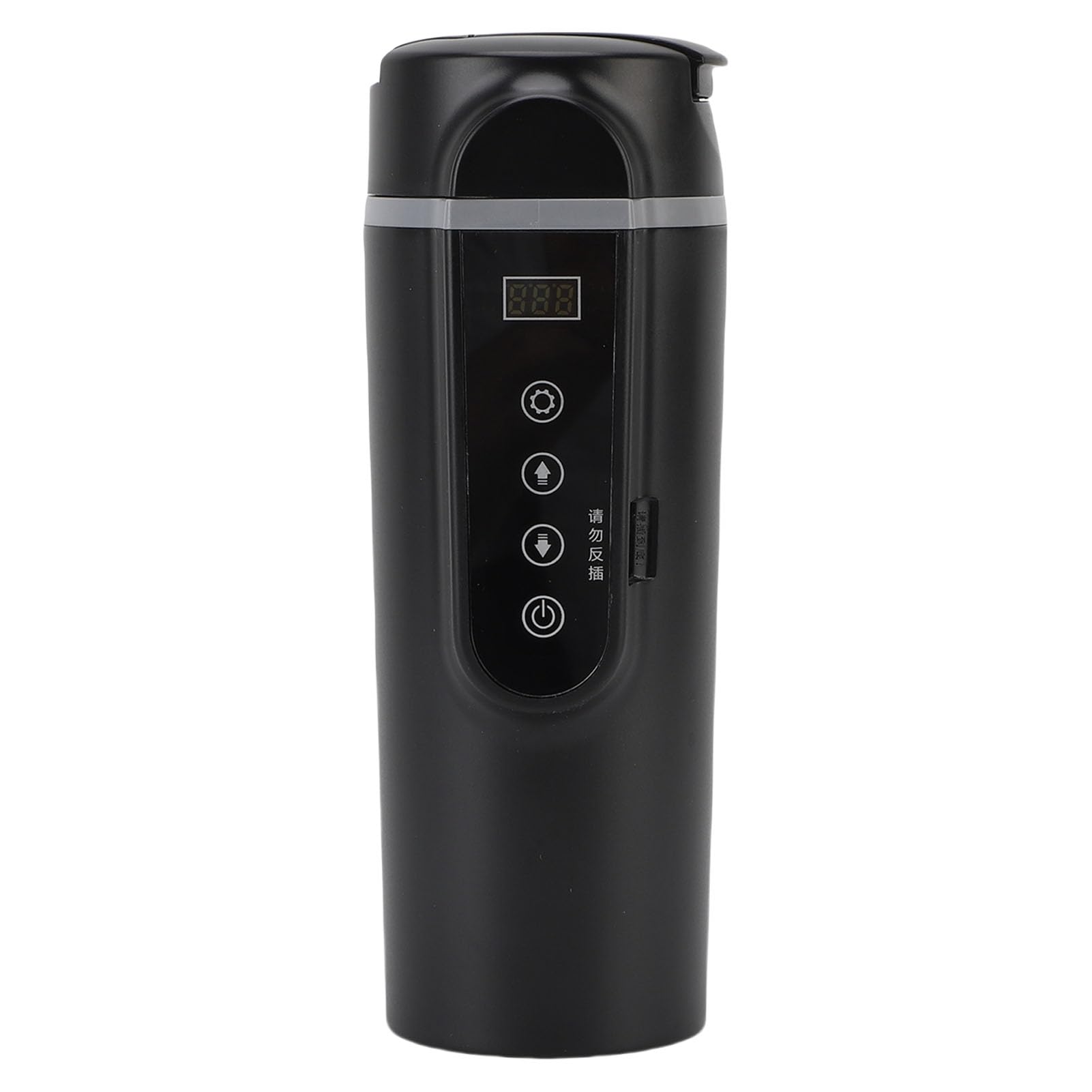 Generic Taza Calefactora Portátil para Coche, Caldera de Agua Eléctrica de 500ML para Viajes, Calentamiento Rápido para Camión, Material ABS