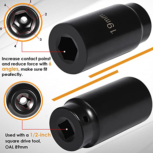 Yoursme 19Mm Harmonic Balancer Socket 77080 & 50Mm Crankshaft Crank Pulley Wrench Holder For Honda And Acura Engines #TOP3
