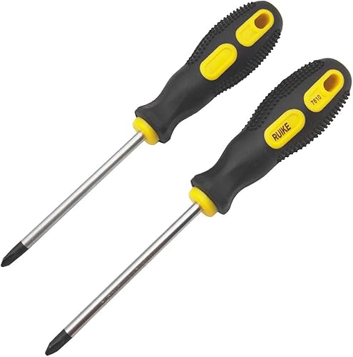 Miniatura 1 de Sipery Destornillador Phillips de 4 pulgadas con mango antideslizante, punta magnética de 0.236 in PH2, destornillador de cabeza cruzada, 2 unidades