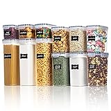 ✮Multifunktionale Vorratsbehälter: Aufbewahrung Küche von zur Artenvon müsli, mehl, nudeln, hafer, bohnen, reis, cornflakes, spaghetti, makkaroni und zucker, kaffee, snacks, nüsse, gesundes Naturfutter, trockenfutter und sogar Tiernahrung oder alles andere, was Sie möglicherweise aufbewahren müssen.
