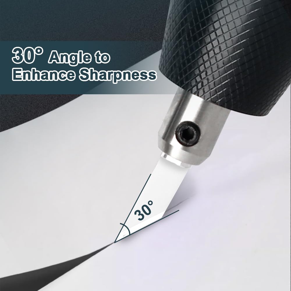 Hanboost 24-teiliges Keramikklingen-Ersatz-Set für C1 schnurlose Ultraschallschneider, Messer für 3D-Druck, Prototyping, DIY-Projekte. (Keramikklinge (24 Stück)