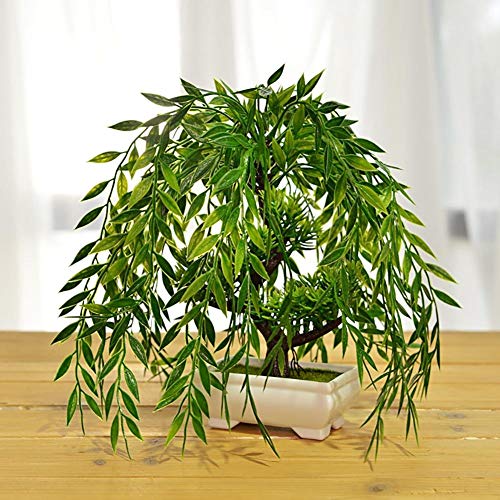 Gracelove Artificial Bonsai Cedar, Artificial Bonsai Trees,Artificial Plant,Bonsai Replica/Plastic Bonsai Decor Bonsai/Decoration for Office and Home, 1b