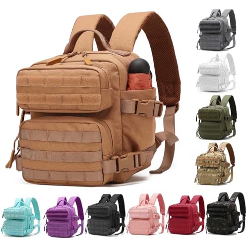 Mochila pequeña MOLLE 9L para mujer marrón