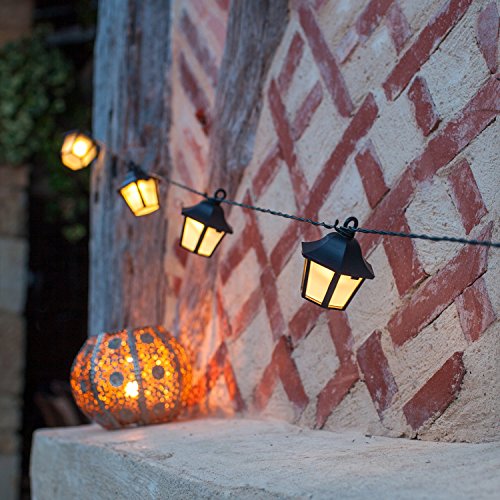 Set di 10 luci LED a stringa, bianco caldo con