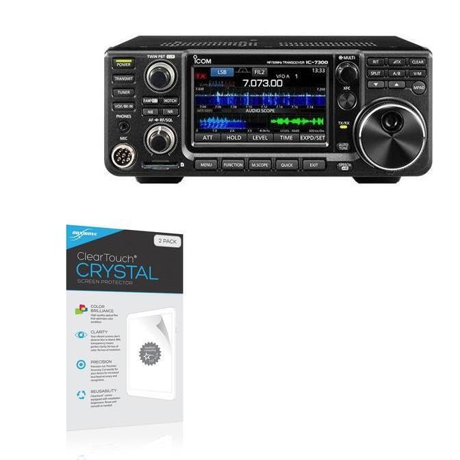 Icom IC-7600 Screen Protector, [ClearTouch Crystal (2-Pack)] HD Film Skin - Shields from Scratches for Icom IC-7600