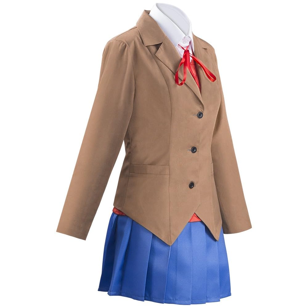 Monika Sayori Yuri Natsuki Uniform Schuhe Cosplay Kostüm Damen Matrosenanzug Outfit Komplettes Set