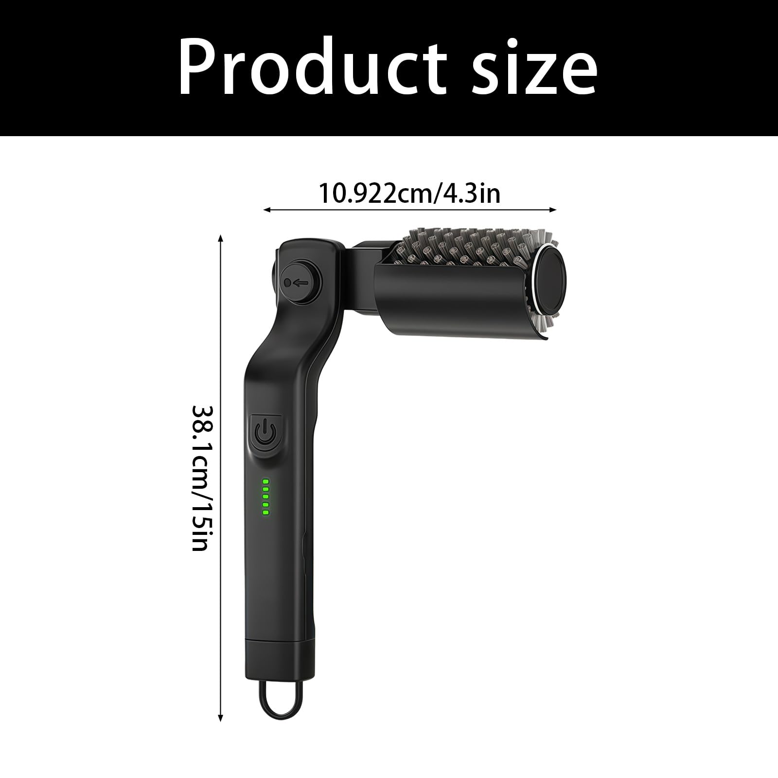 Speed Grillbürste mit wiederaufladbarem Akku für alle Grillarten Ergonomischer Grillreiniger