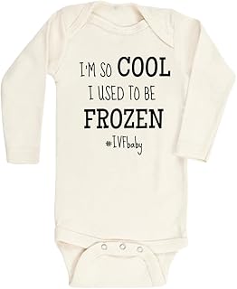 I Used To Be Frozen IVF Cute Baby Bodysuit, Kids & Toddler T-Shirt - Funny Outfit for Girls Boys Baby Shower Foodie Tee