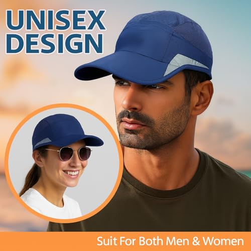 Image of HSR Unstructured Reflective Lightweight Breathable Stylish Sports Soft Hat Cap for Men and Women