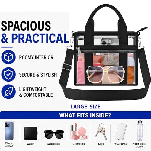 Bolso Tote Transparente para Mujer miniatura 5