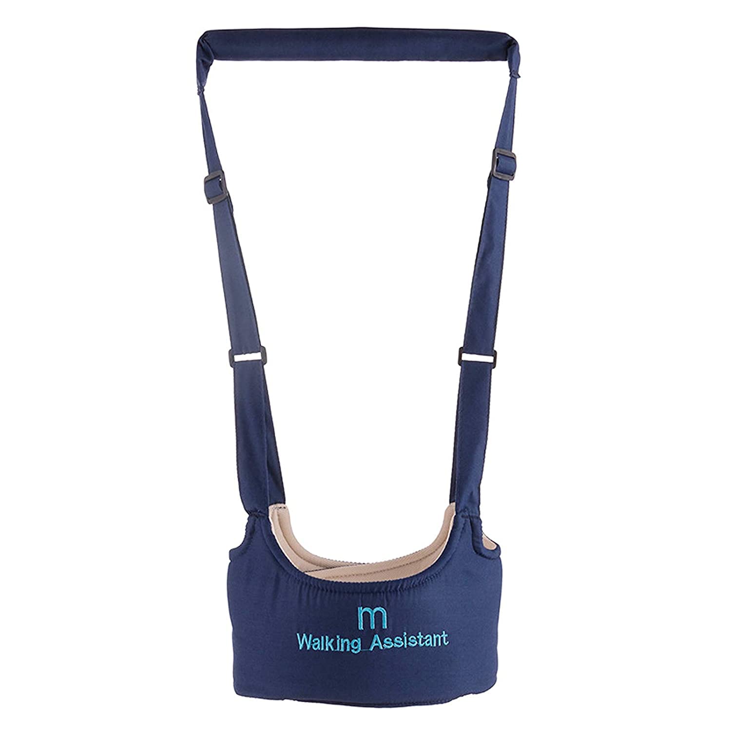 DELFINO Baby Walker Toddler Walking Harness, Adjustable Baby Walking Wings Learn to Walk Assistant Baby Walker Protective Belt, Safe Standing Walk Tool-Help Baby Keep Balance Walk(Navy Blue)