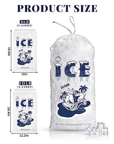 Firekylin 50 Pack Ice Bags 10 Lb thumb #3