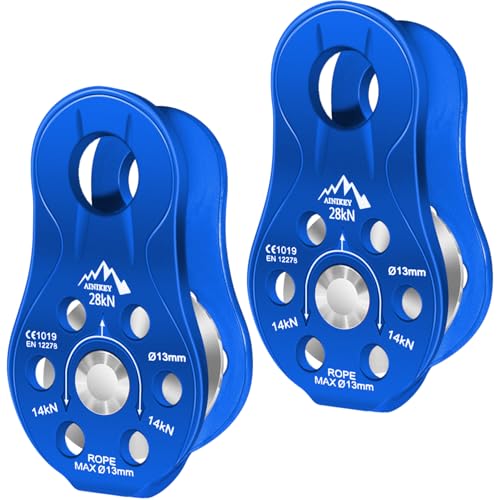AINIKEY 28KN Aluminum Micro Pulley Pack of 2