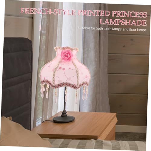 Abat-jour imprimé princesse avec diffusion tamisée pour lampe de table et salon