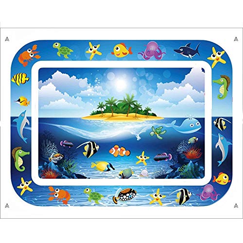 OWSOO Tapete inflável para bebês na água, para crianças de 4 a 6 anos, para crianças de 4 a 6 anos.
