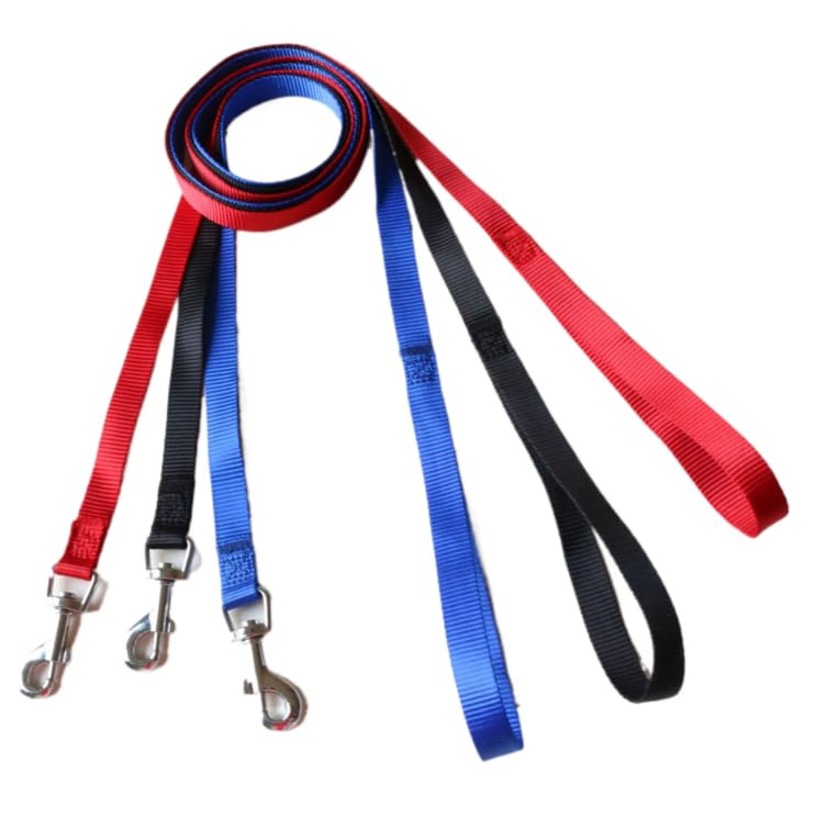 Dog/Puppy/Pet Obedience Recall Training Nylon Webbing Long Line Rope Lead-15 ft Long Leash-for Dog Training,Tie Out,Play,Safety,Camping Perfect for Pet Training (15 feet / 4.5m, Black) (Red)