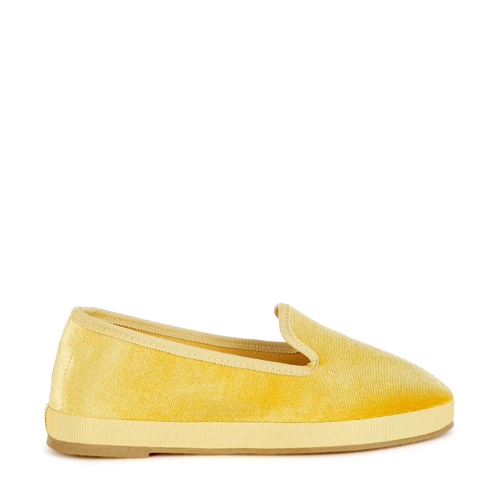 london rag Women's Velvet Round Toe Slip-On Loafers-picture-32