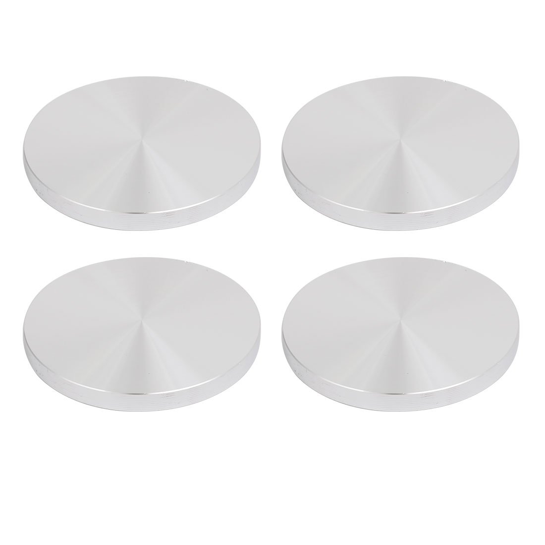 Disque aluminium table verre M10 80mm épaisseur 8mm lot de 4