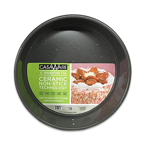 Casaware 9-Inch Springform Pan Ceramic Coated Nonstick (Silver Granite) #TOP1