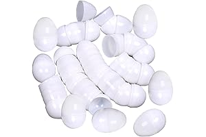 30PCS White Easter Eggs with Detachable Kit for DIY Painting and Decorations