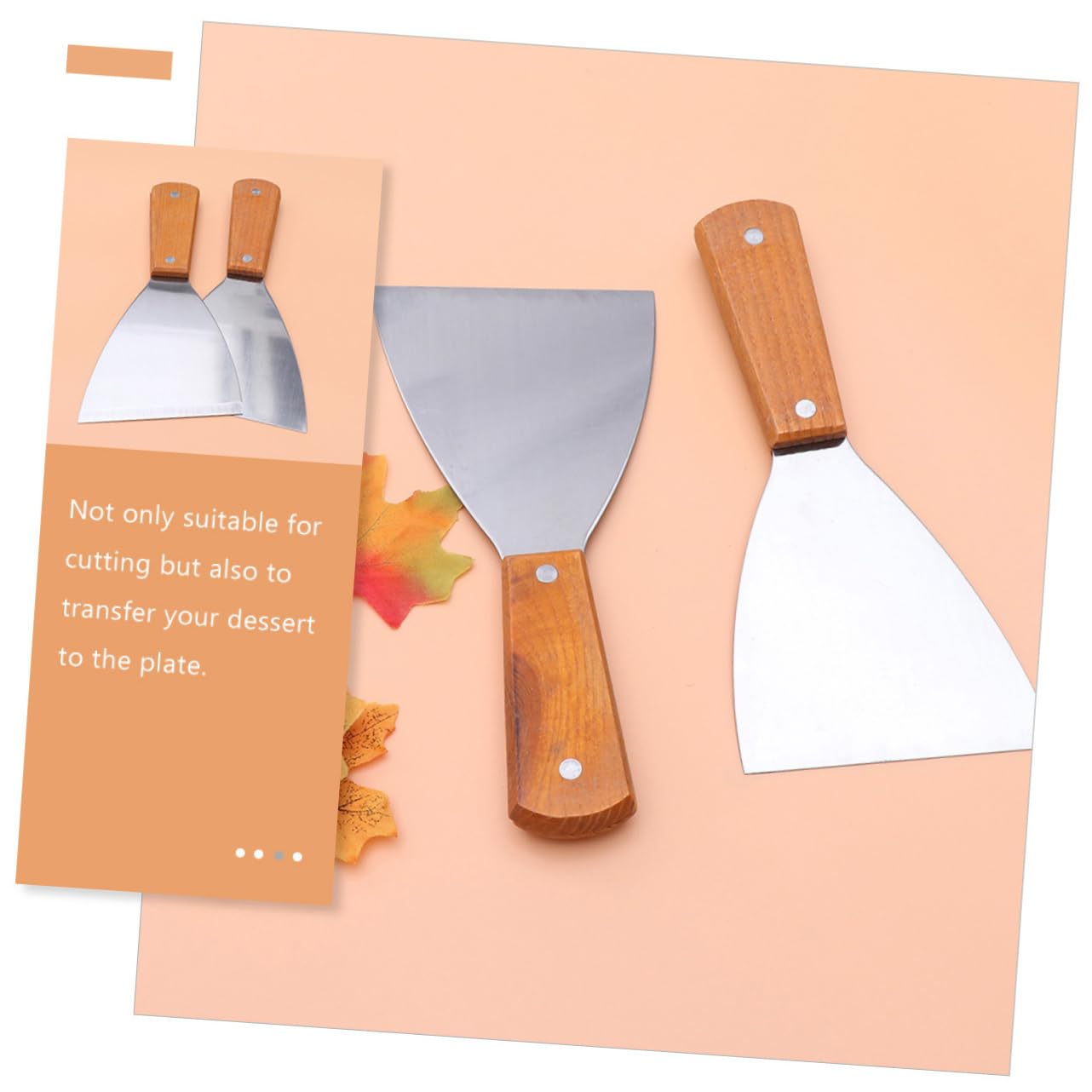 Cabilock Stainless Steel Steak Spatula Grill Griddle Scraper Griddle Cooking Tool Grilling Flipper Bbq Spatula