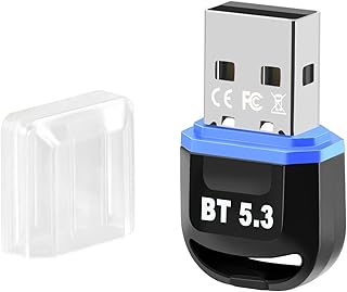 【Bluetooth5.3 Technology & Ultra-Low delay】 Bluetooth USB Adapter Bluetooth 5.3 5.0 Dongle Adapter for PC Speaker Wireless Mouse Keyboard Music Audio Receiver Transmitter Bluetooth