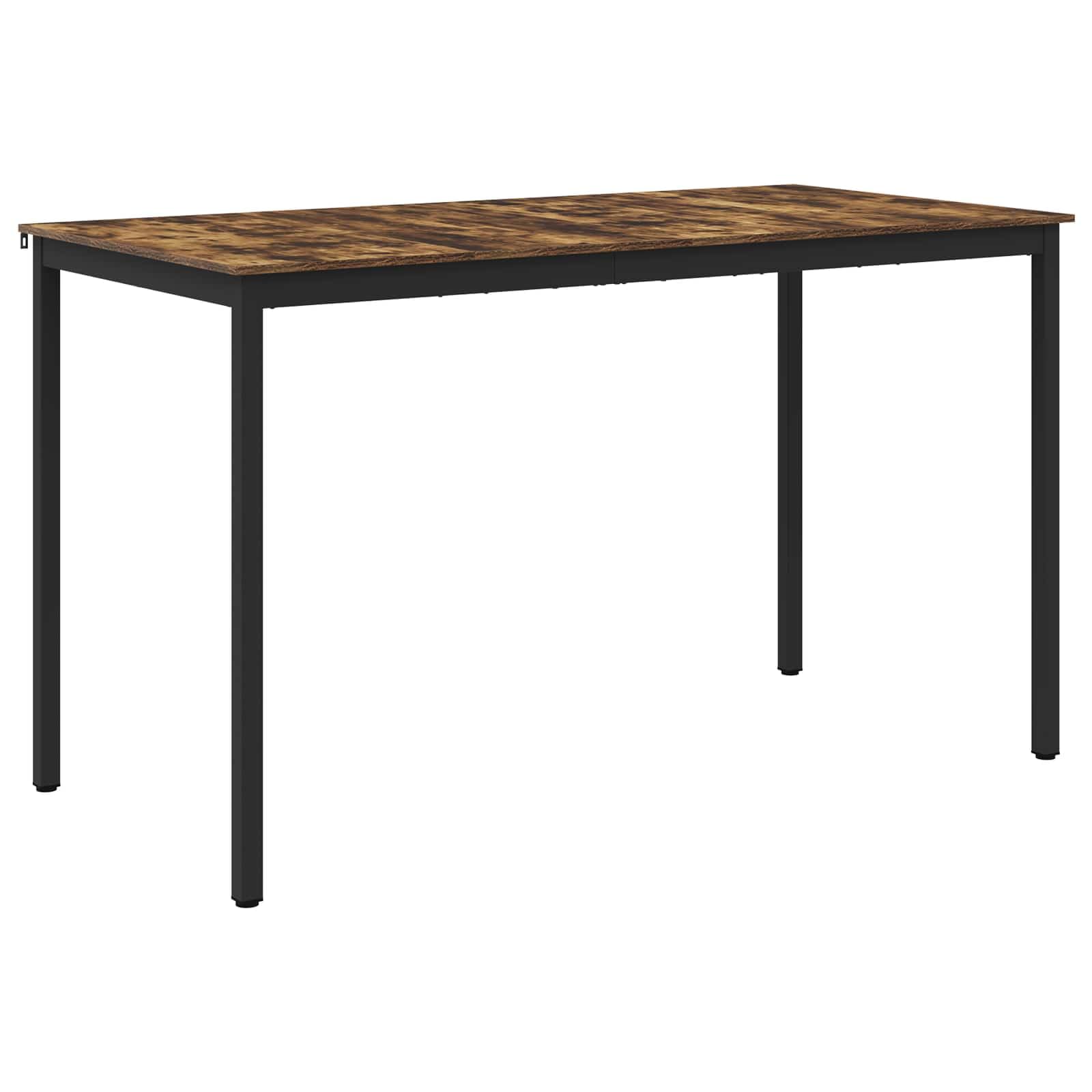Table de salle à manger en bois et métal moderne 180x90cm