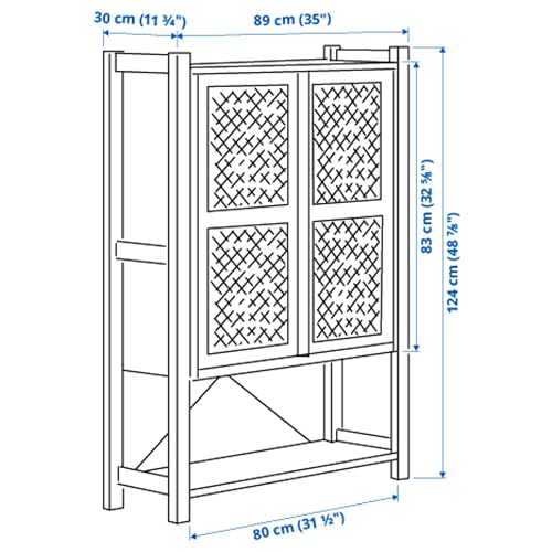 Armoire IVAR ProTuning 124 cm pour ranger les espaces étroits sans encombrer