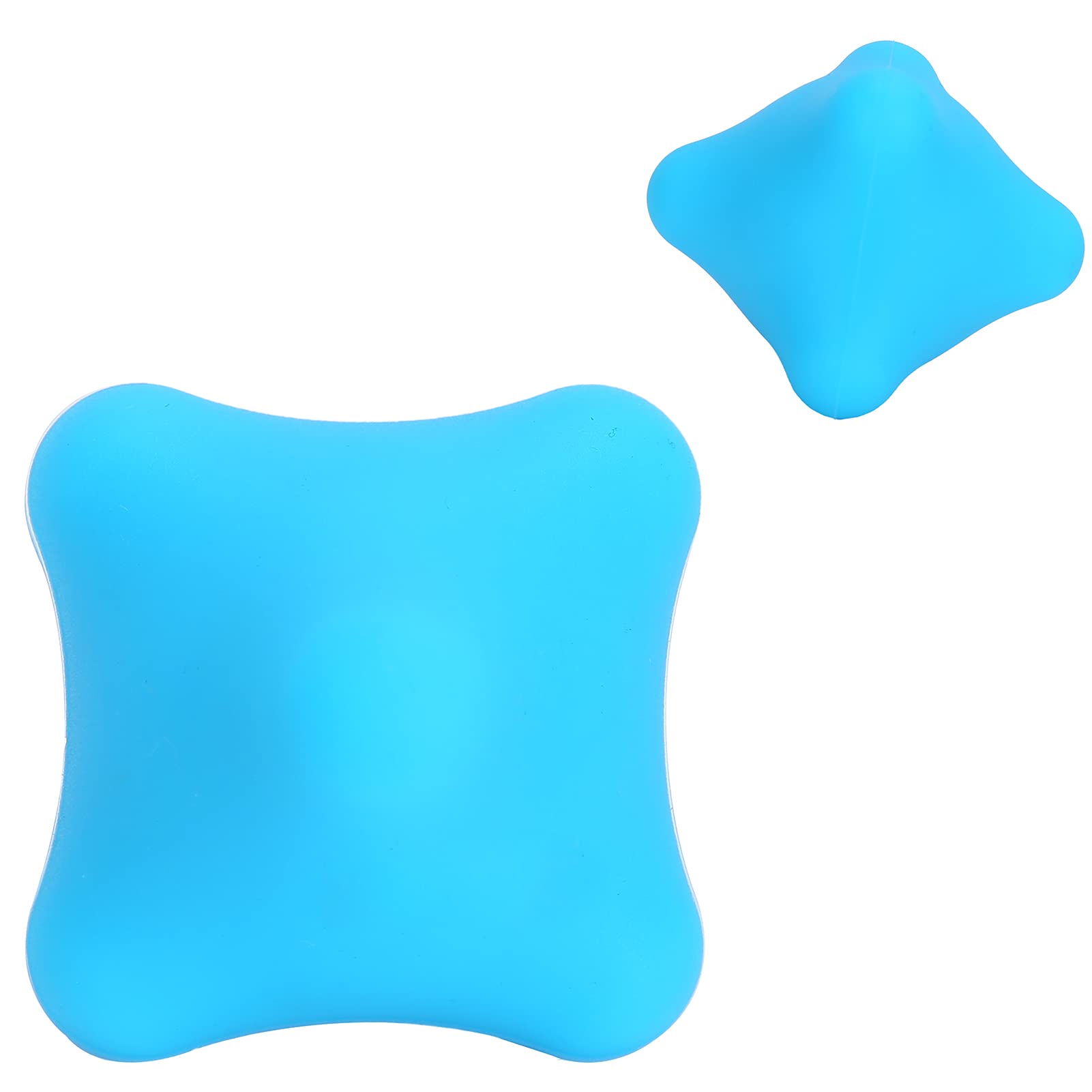 Bola del Masaje del Silicón para los Nudos del Músculo, Bola del Ejercicio de la Mano de 2,4 Pulgadas (Azul)