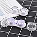 KISEER 15 Pack Clear Cute Contact Lens Case Box Holder Container Storage Kit