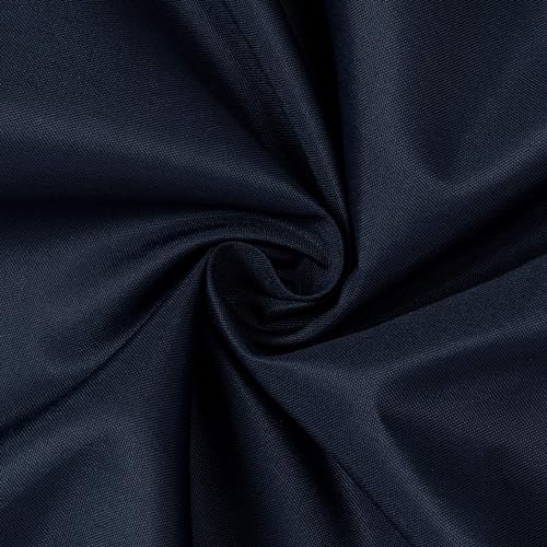 Image of N&Y HOME Fabric Shower Curtain or Liner 36 x 72 Inches Bath Stall Size with 2 Bottom Magnets, Hotel Quality, Washable, Water Repellent, Navy