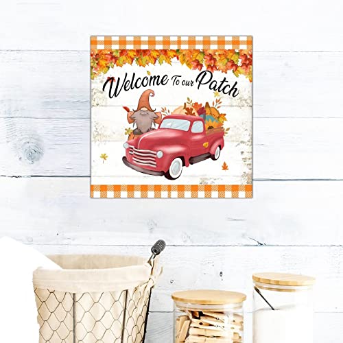 Plaque de récolte d'automne rustique en bois durable - 7