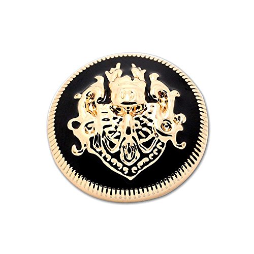 10PCS Clothes Buttons, Fashion Sewing Button Round Shaped Metal Button Set for Men Women Blazer Coat, Uniform, Shirt - Image 2