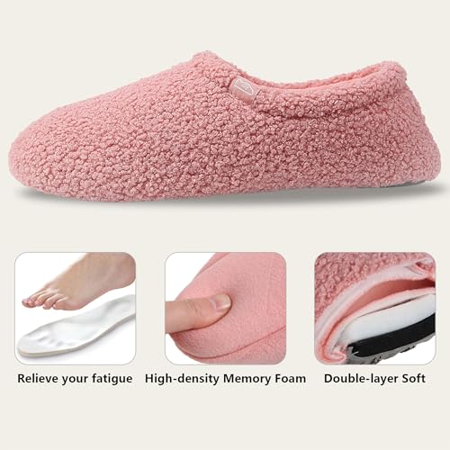 Home Slipper Memory Foam Slippers for Women Curly Fuzzy Bedroom House Shoes Non-slip Indoor Slipper Booties4