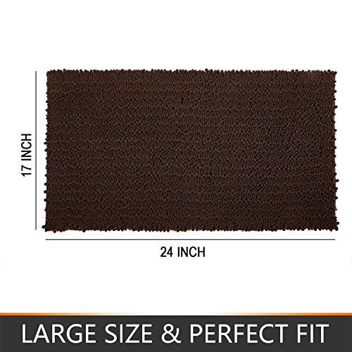 AOI Tappeto da bagno Shaggy in microfibra di