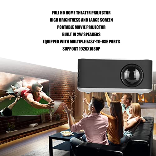Mini-projector, Draagbare Full HD 1080P-videoprojector, Slimme LED-projector Ingebouwde Luidspreker, Thuisbioscoopprojector Compatibel met Smartphone/tv-stick/PS4/HDMI/AV/USB(#1) - Image 4