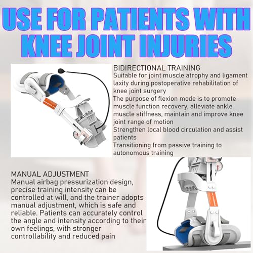Image of Knee joint trainer, a home exercise equipment equipped with 10 -140 flexion extension bi-directional training, used for lower limb stiffness and knee joint bending /extension