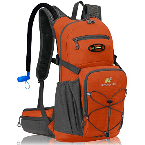 N NEVO RHINO Hydration Backpack, Hydration Pack, Insulated Hiking Backpack with Water Bladder 3L for Hiking Cycling Running Biking Camping