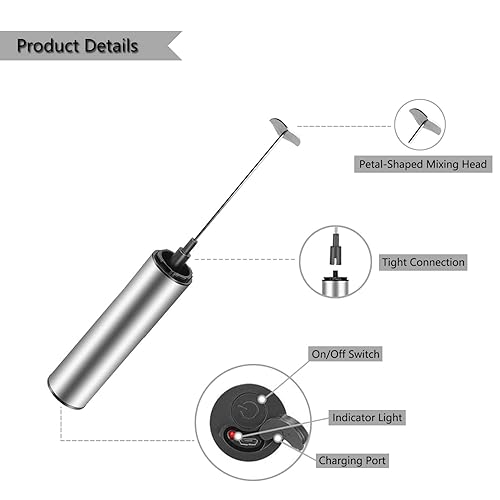 Miniatura 5 de WAN-WAN Mini mezclador de fórmula eléctrica de mano recargable inalámbrico