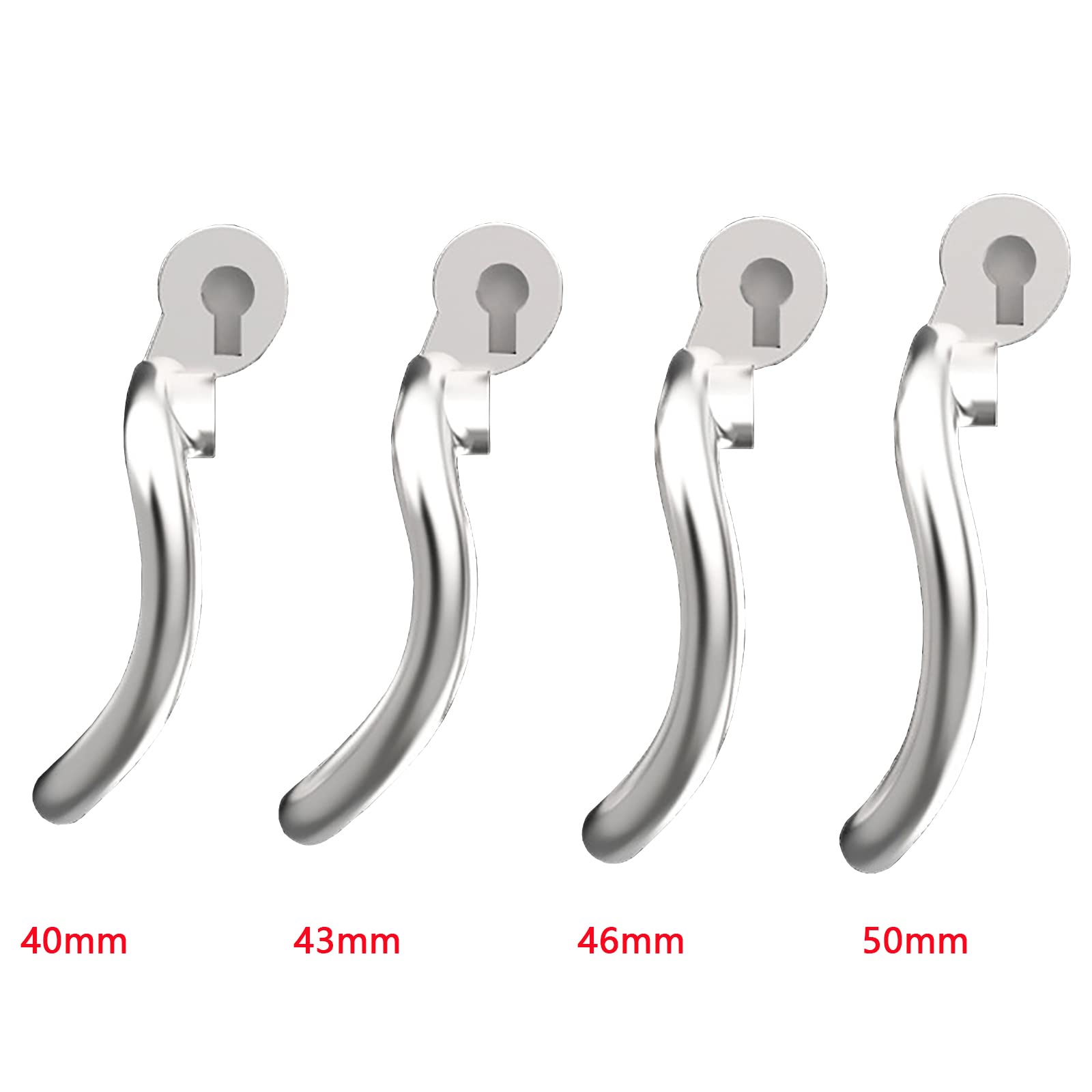 Cage de chasteté Cobra en acier inoxydable Ultra petite, ceinture de chasteté pour homme BDSM (S, 46mm)