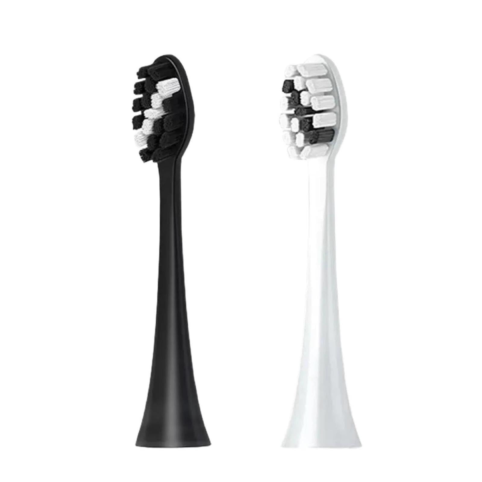 Testine Di Ricambio Per Spazzolino Elettrico, Morbide | Testine per spazzolino sonico, plastica, 8 cm, per adulti(6PCS BLACK)