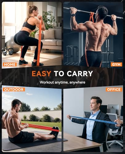 SUNPOW Pull-Up Assistance Bands (5-pack, 5–145 lbs) — view 7