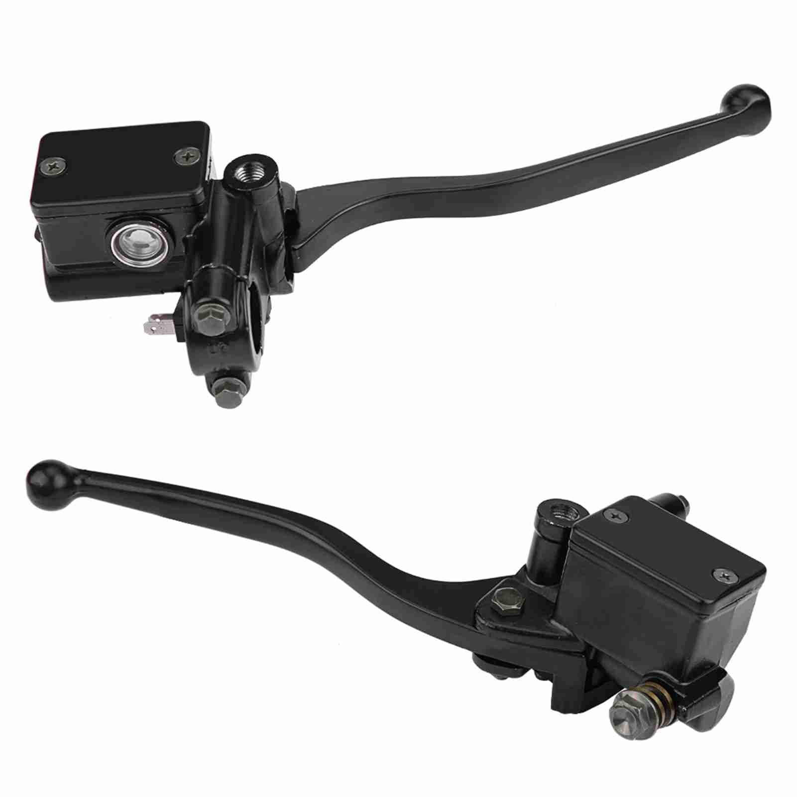 VOBOR Pompa Freno Anteriore Moto, Alluminio Pompa Freno Anteriore Destra Universale, Manubrio Leva Freno Giusto Moto Sostituzione per Rancher Sportrax Rincon 250 350 400 450