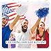 Jerify 100pcs Cheerleading Pom Poms Bulk Metallic Foil Cheerleader Pom Poms with Baton Handle Plastic Cheer Pompom Cheering Hand Flowers for Sports Squads Dance Party Basketball (Blue,White)