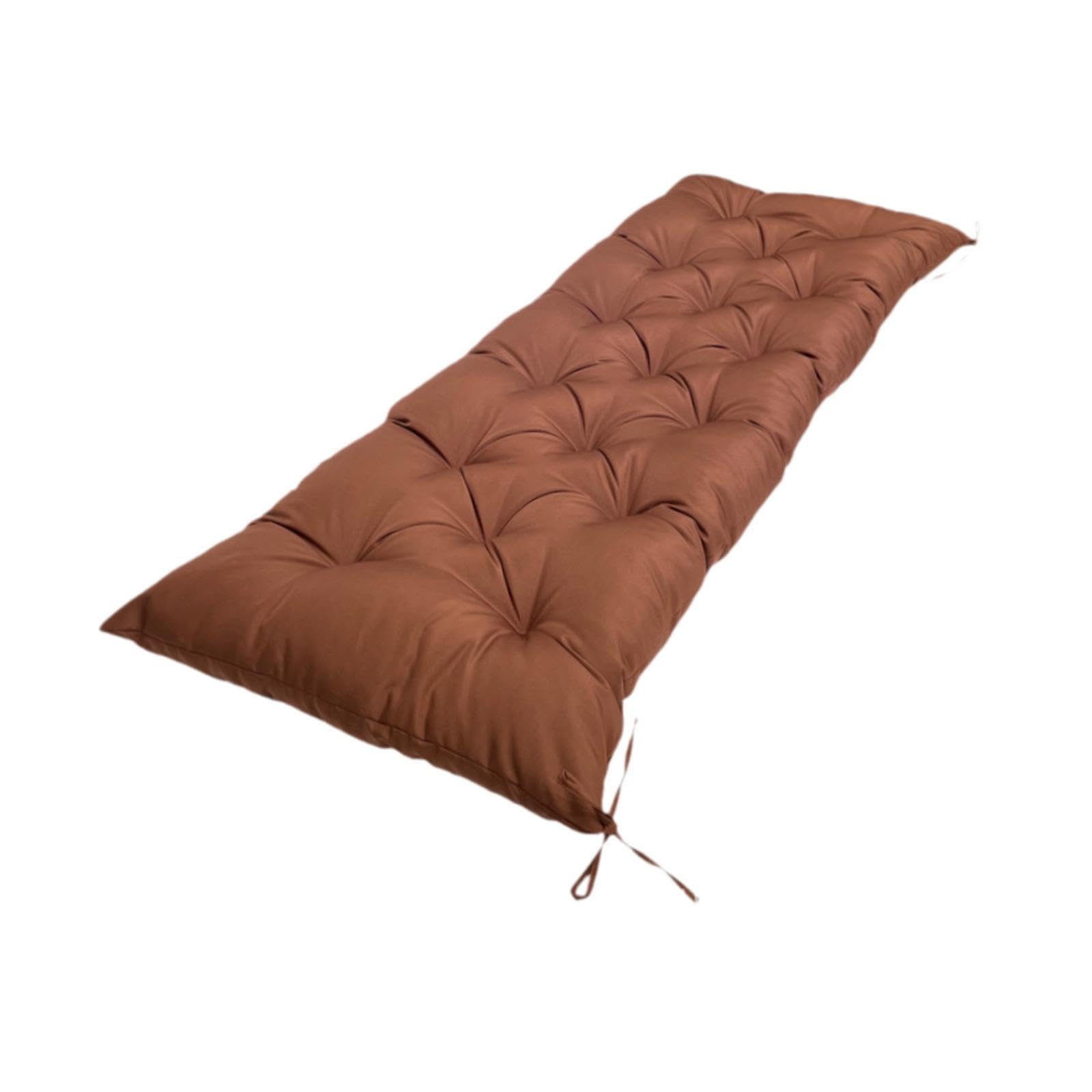 Garden Bench Cushion Furniture Polyester Rectangle Seat Cushion Pad for Yard Brown-image-46