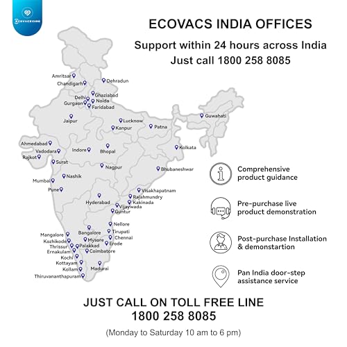 ECOVACS DEEBOT N30 Plus White 2 in 1 Robot Vacuum & Mop, 2025 New Launch, Bagless Eco-Friendly Multi-Cyclone Auto Empty Station, 10000 Pa Suction, 5200mAh Battery, Covers 3500+sq ft, Zero Tangle 2.0